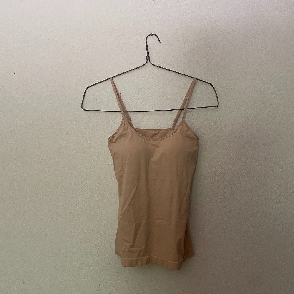 Womens Tan Padded Body Shaping Camisole